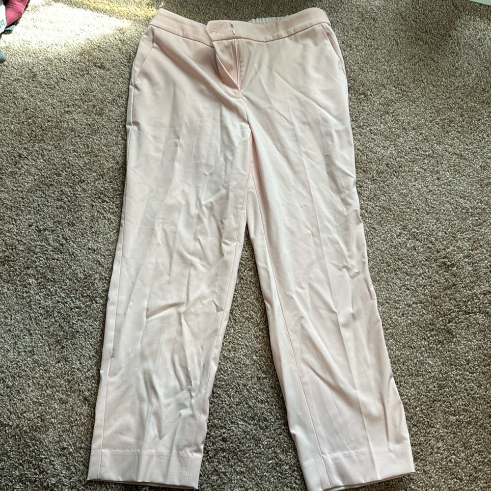 Jcrew pink preppy work pant. Lightweight